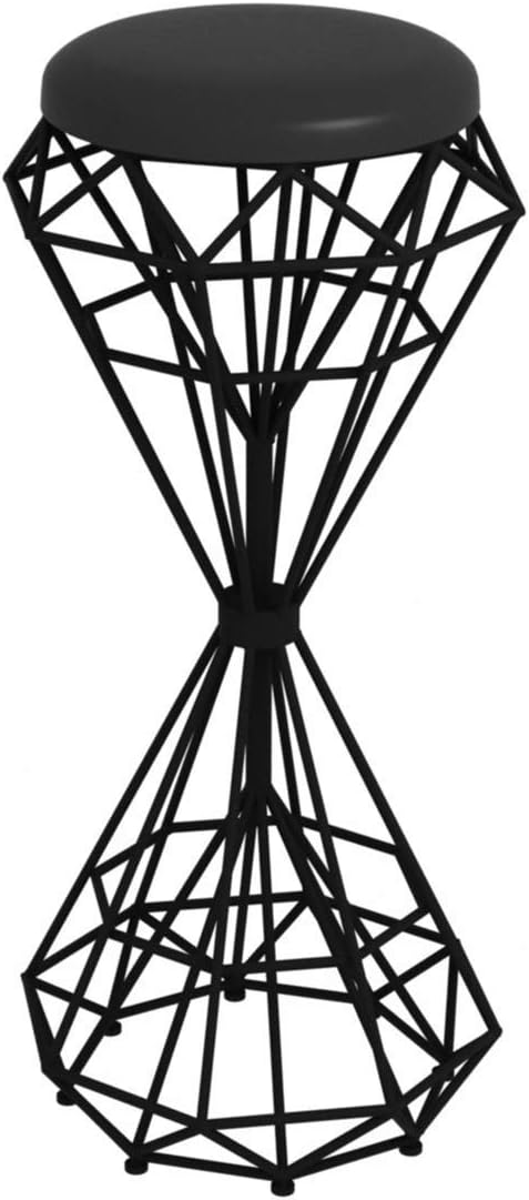 Vintage Industrial Stool for Bars Patio Bistro and Cafe Garden Chair Upholstered Footstool Bar Stool Around The Chair Dining Chair Breakfast Stool max. 200 kg Load Size:Seat Height:75cm Colou