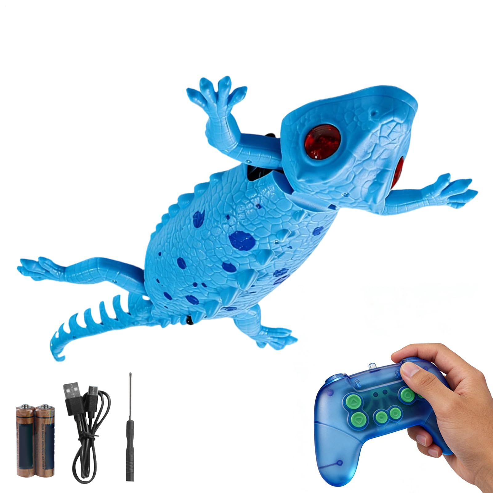 Jouet gecko grimpeur mural télécommandé avec 2 modes lumineux pour enfant - 8