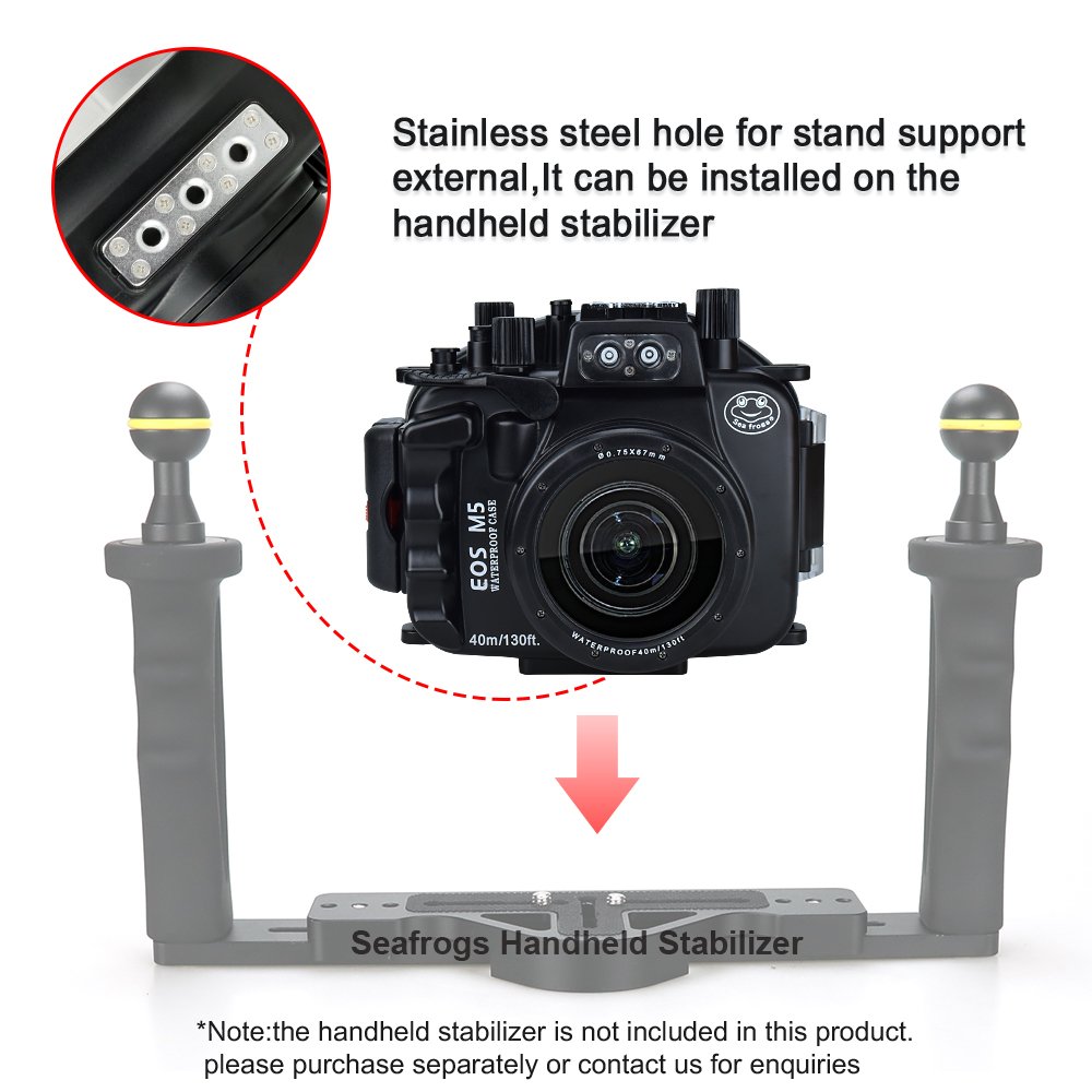 Custodia impermeabile subacquea per fotocamera Canon EOS R6 Mark II, IPX8, 40 m, con vetro antiriflesso e completa (EOS R6 Mark II FL60