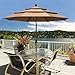 EliteShade USA 10-Year-Non-Fading 9Ft 3 Tiers Market Umbrella Patio Umbrella Outdoor Table Umbrella with Ventilation, Heather Beige