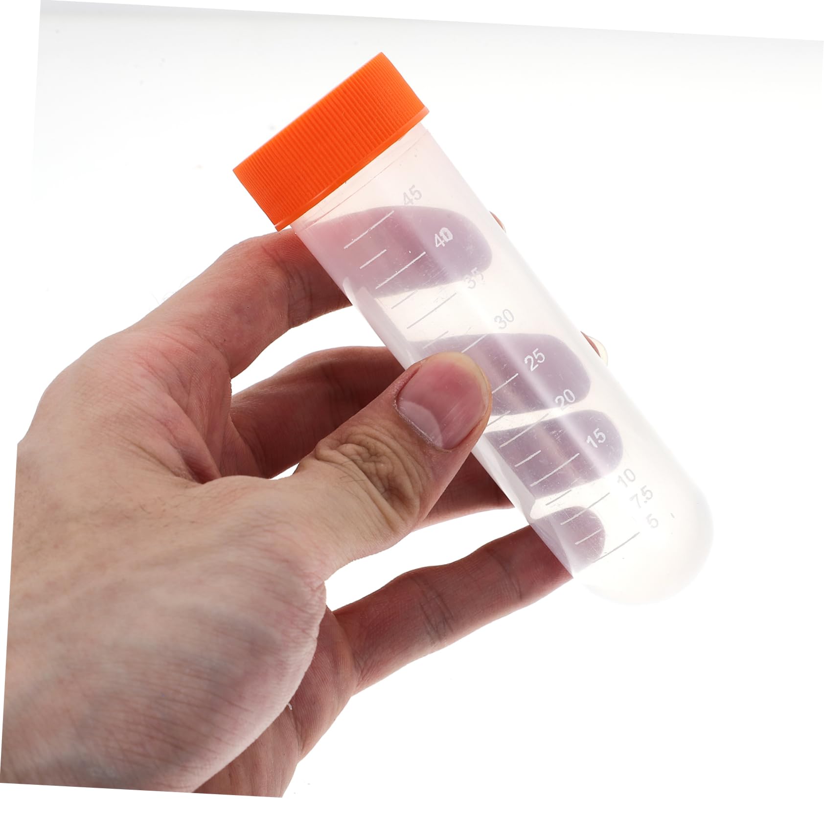 SOLUSTRE 100piezas Tubos de Centrífuga Rosca para Experimentos Científicos Tubos de Ensayo de Plástico para Laboratorio y Pruebas Químicas