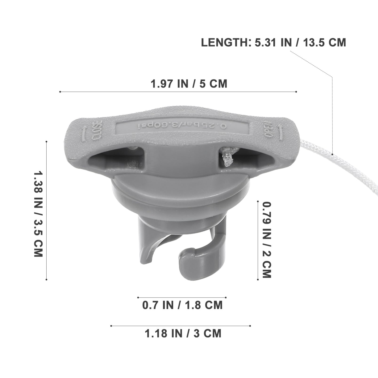 Tappo Valvola per Kayak Gonfiabile PVC 2 Pezzi Air cap | Tenuta Forte Anti-perdita, Accessori per Barche e Surfboard, Valvola Sup Compatibile Gonfiabili