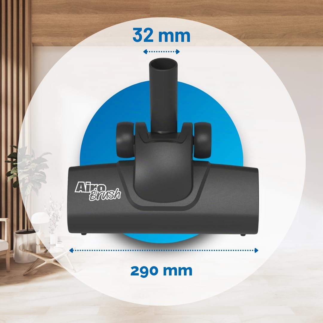 Tête de brosse Airo pour sols Numatic Henry Easy Ride Noire Parfaite pour sols durs et tapis - 907424 909553 pour tous les aspirateurs Henry de 32 mm - Garantie 6 mois