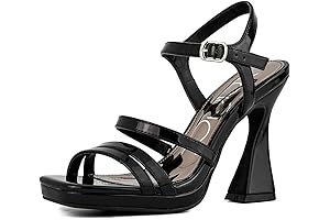 Women's High Heel Dress Sandal Open Toe Shoe Ladies Ankle Strap Pump - Magenta