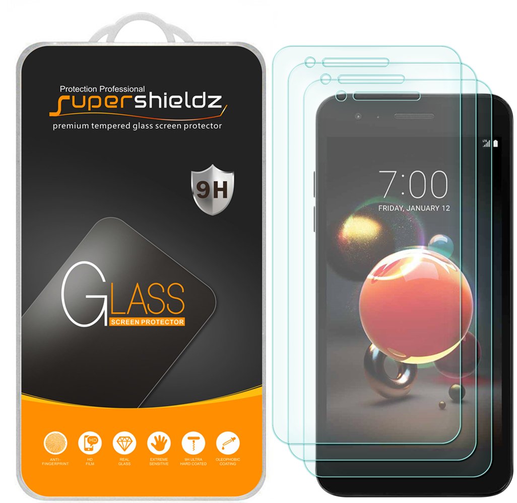 Supershieldz [3-Pack] for LG (Aristo 2 Plus) Tempered Glass Screen Protector, Anti-Scratch, Bubble Free, Lifetime Replacement
