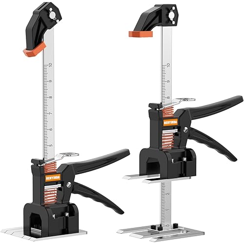 Labor-Saving Arm Jack Multifunctional Construction Jacks, Furniture Jacks，Lift Height 9 inches 400lb Load-Bearing for Installing Windows and Doors, Lifting Furniture, Woodworking Tools