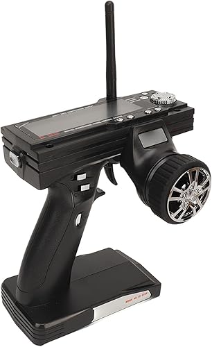 Transmisor de control remoto de radio AFHS de 2.4 GHz 3 canales para coche RC, antiinterferencia, alto rendimiento, memoria modelo, ajuste fino del