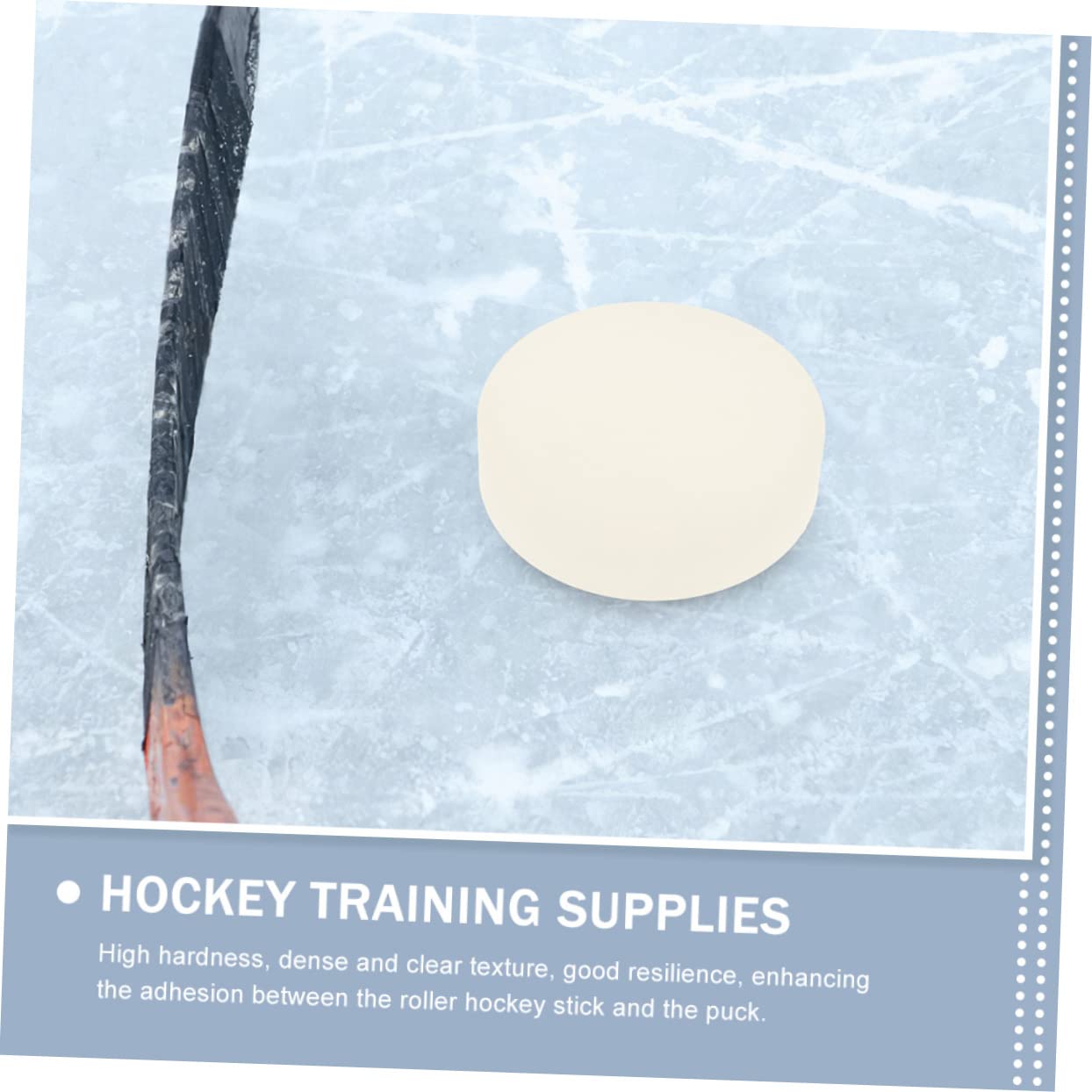 BRIGHTFUFU Hockey Supplies Training Hockey Puck Flatness Hardness Smooth Surface Sports Puck
