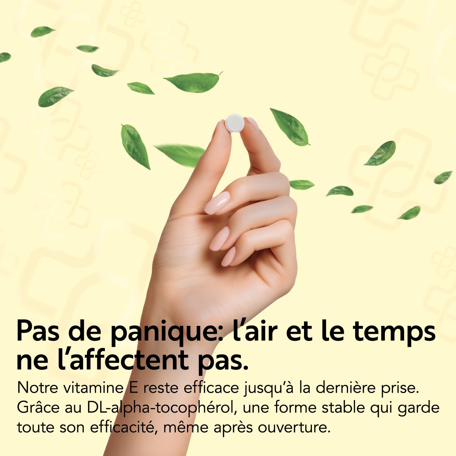 Vitamine E Pure 120mg Par Dose 178UI PiùLife, 365 Comprimés Complément Alimentaire Vitamine E Visage Peau, Yeux Vue, Vitamine Cheveux, Bien-être Antioxydant, 2 Comprimés Par Jour