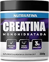 Nutrilatina, Suplemento Creatina Pura Monohidratada 300g | Nutrilatina