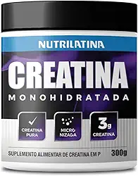 Nutrilatina, Suplemento Creatina Pura Monohidratada 300g | Nutrilatina