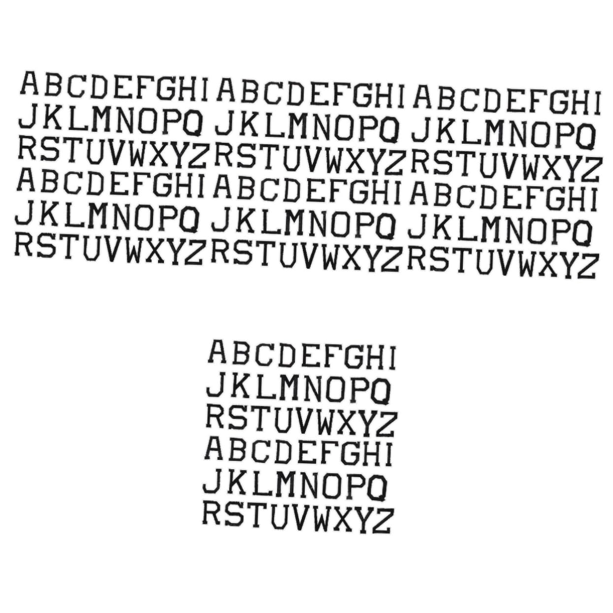 Patches de réparation brodés alphabet SEWACC : 8 ensembles de lettres