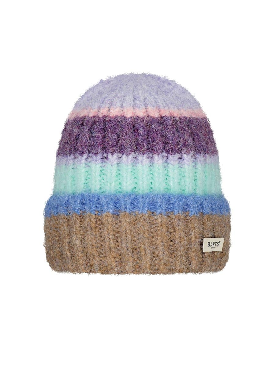 Barts Womens Haputale Colorful Stripes Beanie - Lilac - OS