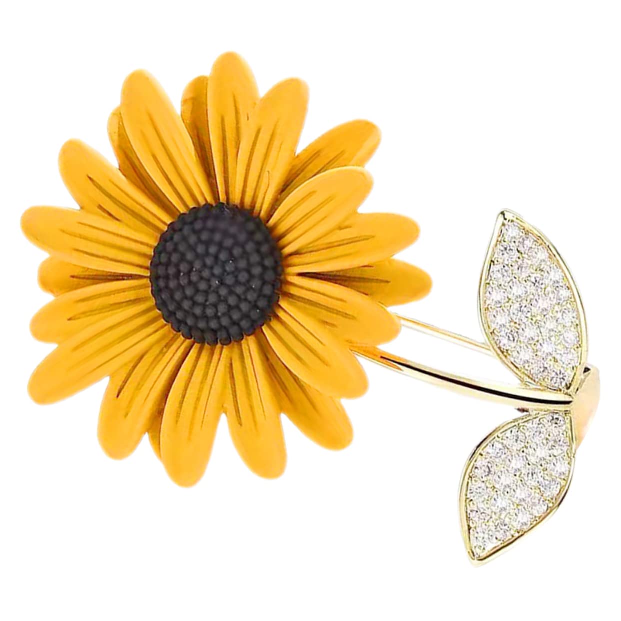 VALICLUD 5piezas Broche De Girasol Delicado Para Mujer Alfiler Decorativo Para Abrigo y Ropa Accesorio Elegante Para Fiestas y Ocasiones Especiales