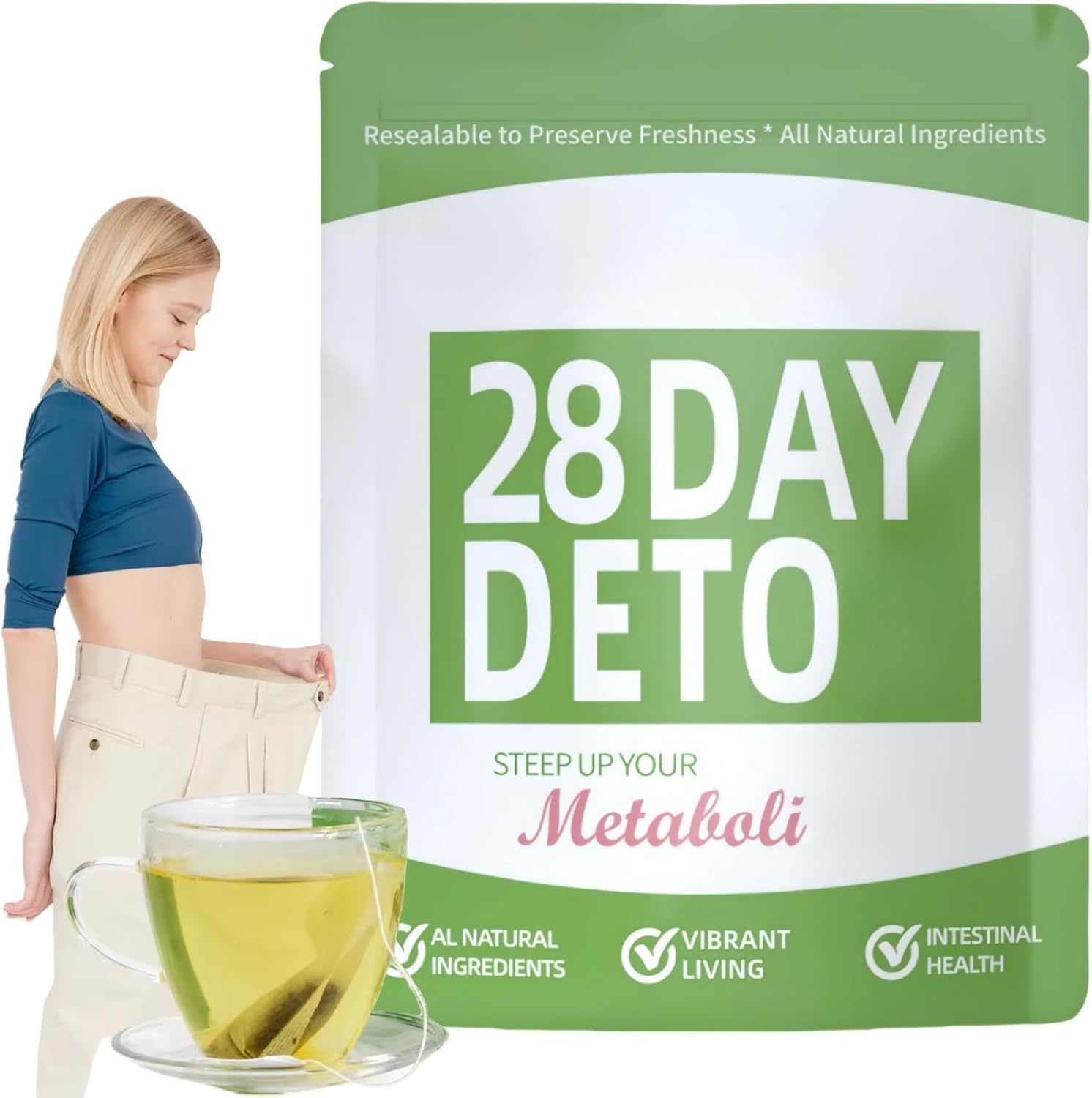 28 Days Tea for Wei/GHT Loss,SLI/mming Tea Bags,Di/et Tea Weig/ht Loss,Bloating Relief and Wei/GHT Loss,SLI/m Tea for Wei/GHT Loss Fast,Herbal Det/ox Tea for Women & Men,Safe and Gentle,for Daily Use