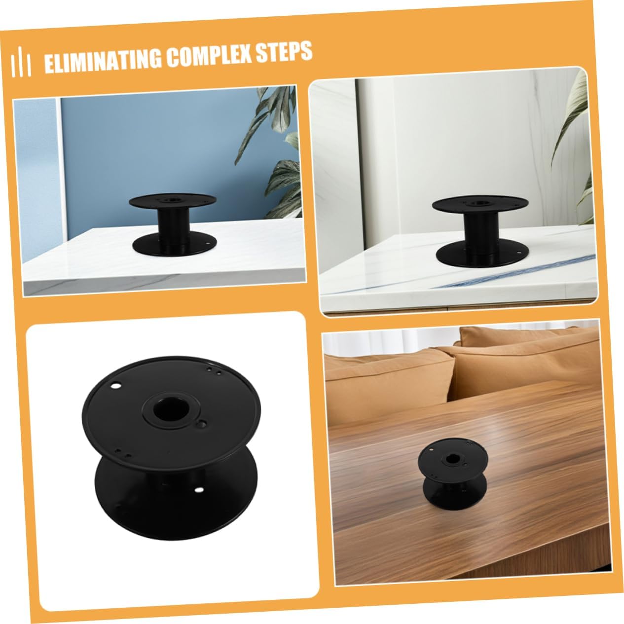 2pcs Plastic Cable Reel Organizer Diameter Cord Storage for Electric Cords Extension Cables and Wires for Home Office Use