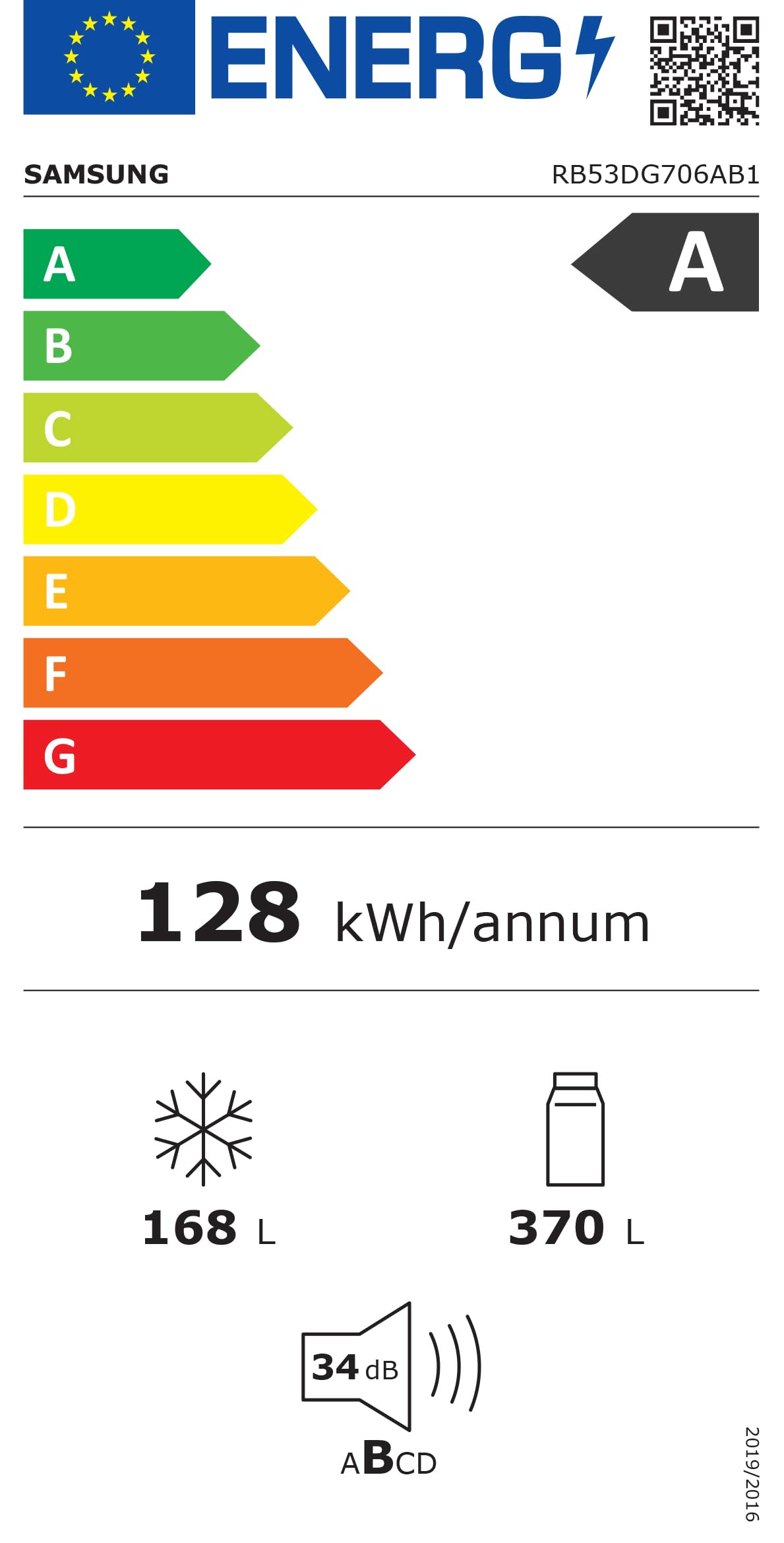 Samsung Frigorifero Combinato F1rst 75 AI RB53DG706AB1/EF, Wifi, Largo 75cm, Twin Cooling Plus, Metal Back, Total No Frost, 538 L, LxAxP: 75,6 x 203 x 71,1 cm, Antracite