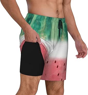 JustSun Mens Swimming Shorts With Zip Pockets Swim Board Shorts - View #11