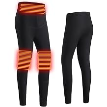 2025 New Electric Heated Pants for Womens Thermal Trousers USB Electric Heated Leggings 3 Heating Zone Thermal Bottoms Pants Winter Warm Cotton Trousers Washabale Warm Insulated Heated Pants