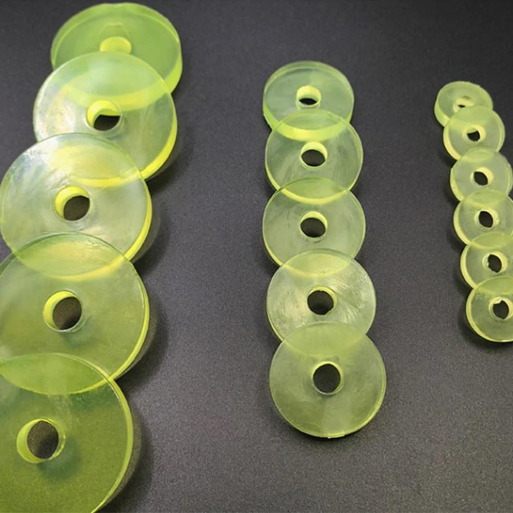 Almohadilla circular de poliuretano PU, dureza 50A, resistente a impactos, almohadilla amortiguadora industrial(17x48x10mm)