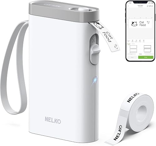 Nelko Label Maker P21 Portable Bluetooth Sticker Printer …