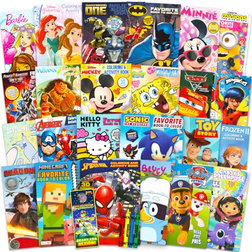 Disney 24 Bulk Coloring Books for Kids Ages...