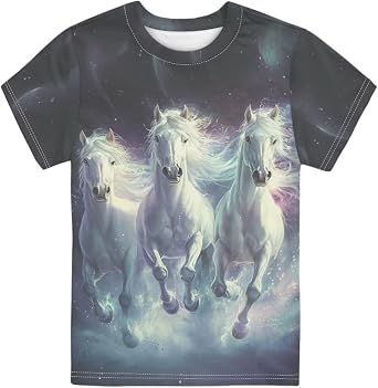 Kids Short Sleeve Shirts for Boys Summer Tshirts Kids Basic T-Shirts Unisex Tees Top Clothes
