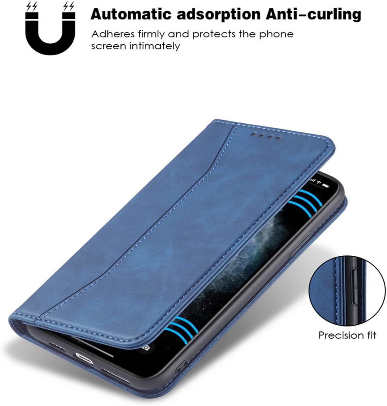 Phone Case for iphone 12 pro- 6.1"Leather PU wallet case - Image 3