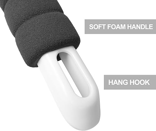 Miniatura 6 de Limpiador de vidrios de ducha ventana y autos incluye 2 repuestos de silicona mango de espuma Blanco