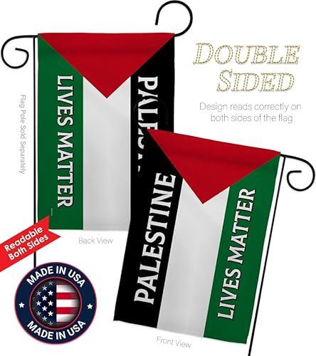 Miniatura 3 de Palestine Lives Matter - Juego de asta de bandera con soporte de bandera con decoración palestina para colgar en la pared del hogar, tapiz de