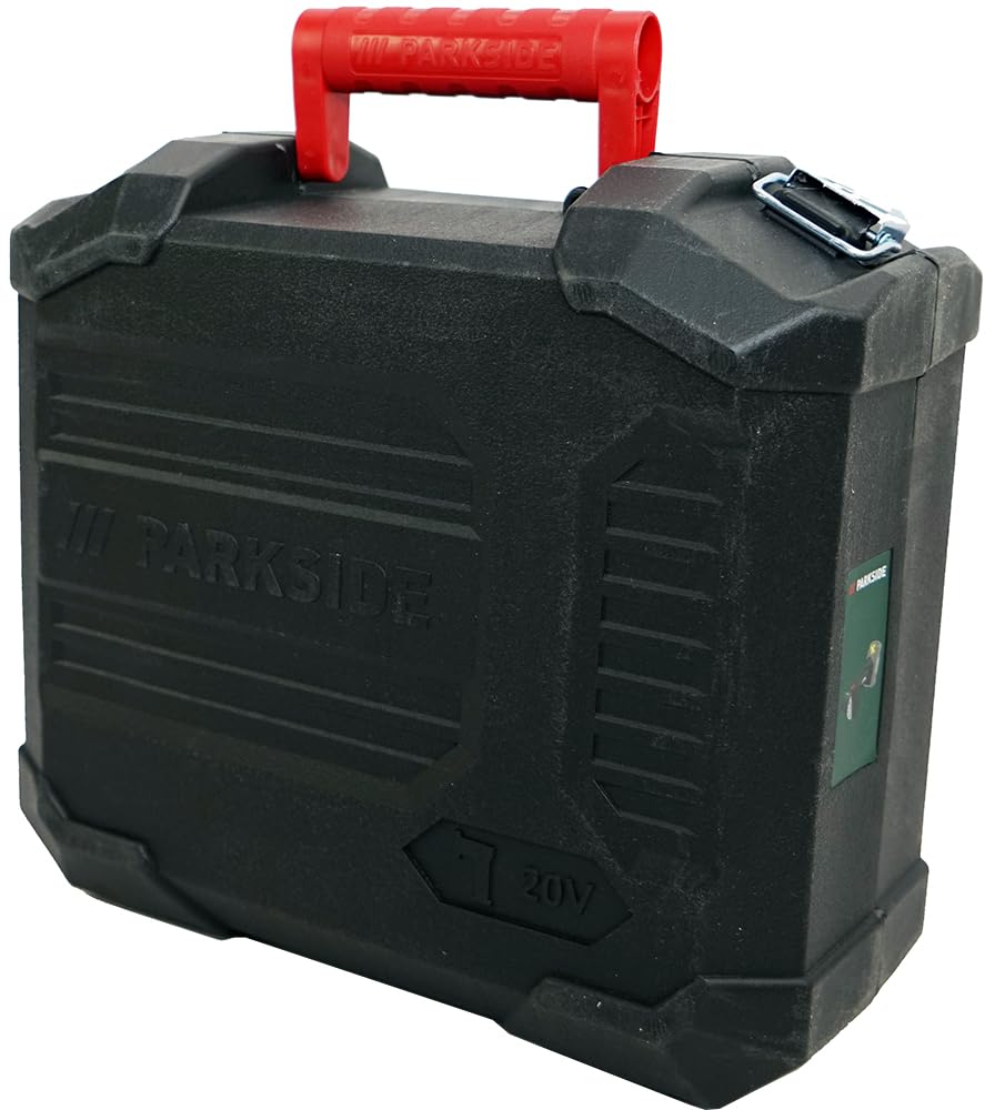 HEADNMORE Bundle Parkside PWSAM 20-Li - Amoladora angular con batería (20 V, sin batería) + llavero HEADNMORE