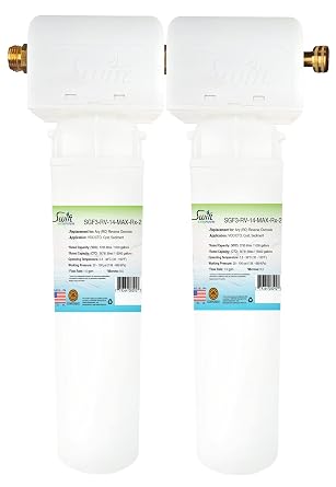 Swift Green Filters SGF3-RV14-MAX-RX-2 Multi-Stage Under Sink Water Filter System | High Capacity, Eco-Friendly, Direct Connect | Made in USA