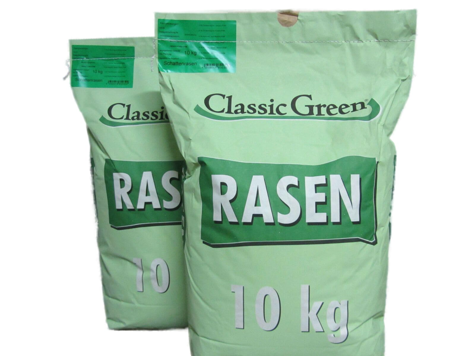 HEGA Classic Green Rasensaat Schattenrasen Rasensaat 2 x 10kg | Grassamen | Rasensamen | Premium Rasensaat | Rasensaat Schattenrasen | Rasensaatgut | Rasensaat schattig | schattige Standorte