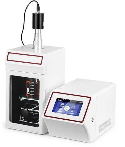 CGOLDENWALL Homogeneizador ultrasónico de laboratorio Procesador de sonicador ultrasónico 950W 1200mL emulsificación mezclador de células y