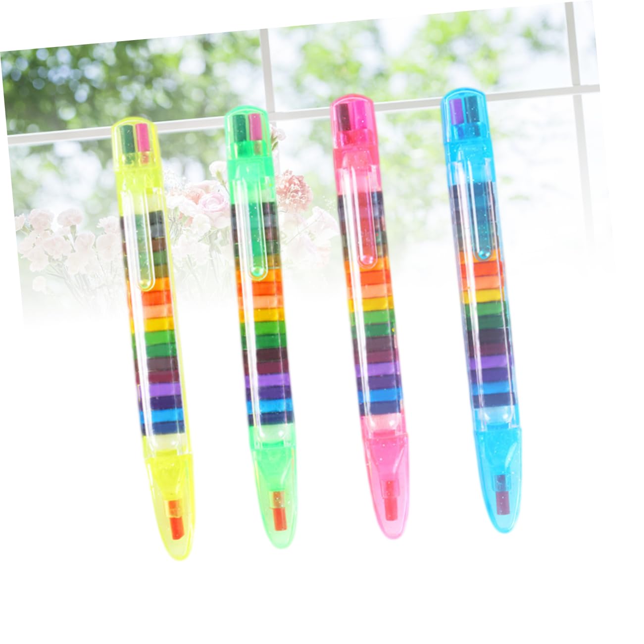 Angoily 20 Colors Oil Paint Pen Crayons Set Stacker Pencils Drawing Pen Oil Pastel Chalk Pastels for Boys and Girls Boys and Girls Art Supplies Random