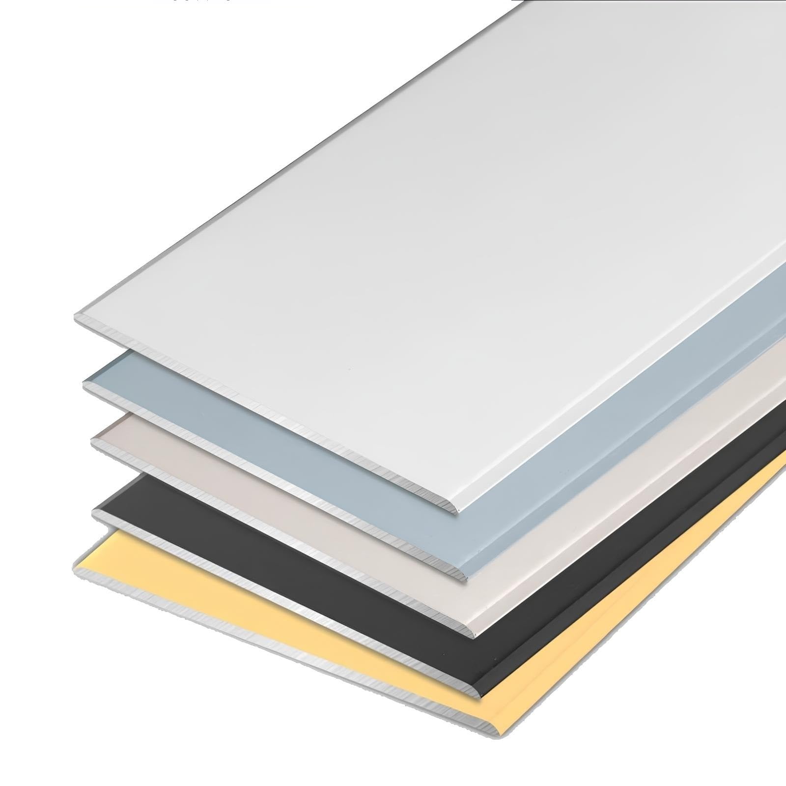 Striscia Di Transizione Pavimento In Alluminio Larghezza 70 Mm | Soglia Porta Profili In Metallo Per Laminato Del Pavimento Piastrella 80/85/90/95/100cm(Silver,70mmx145cm)