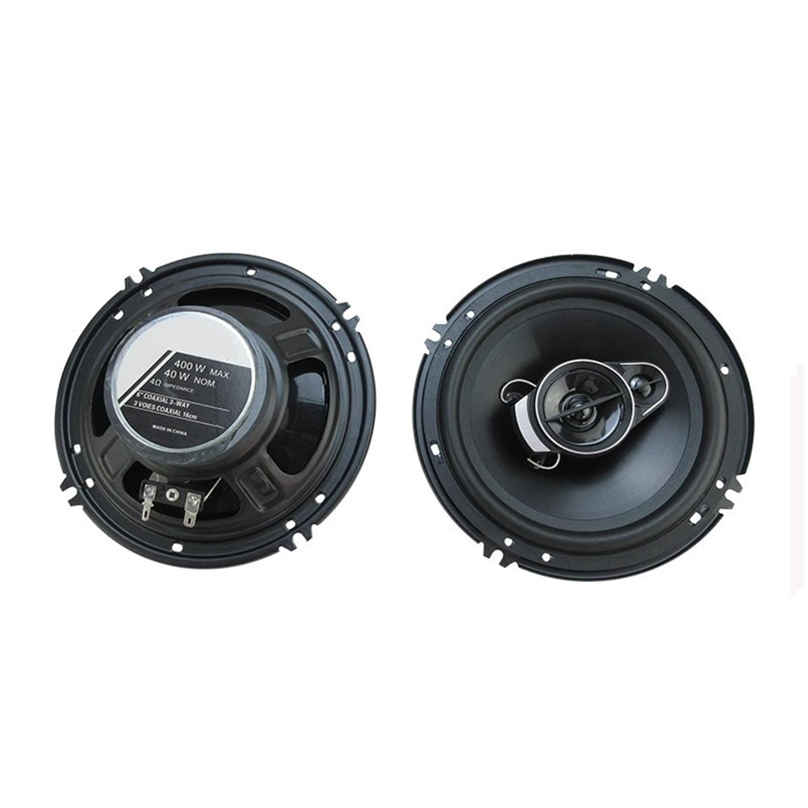 Tweeter per Auto 1 Coppia di Altoparlanti Stereo per Auto da 6 Pollici (2 x 400 W) e 800 W, Audio coassiale, componenti di Ricambio rapido per portiera del Veicolo. Tweeter Auto