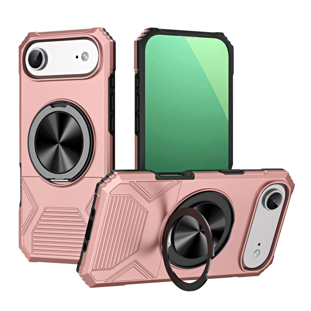 Coque aimantée iPhone 15 Plus chic et rigide Or Rose - 8