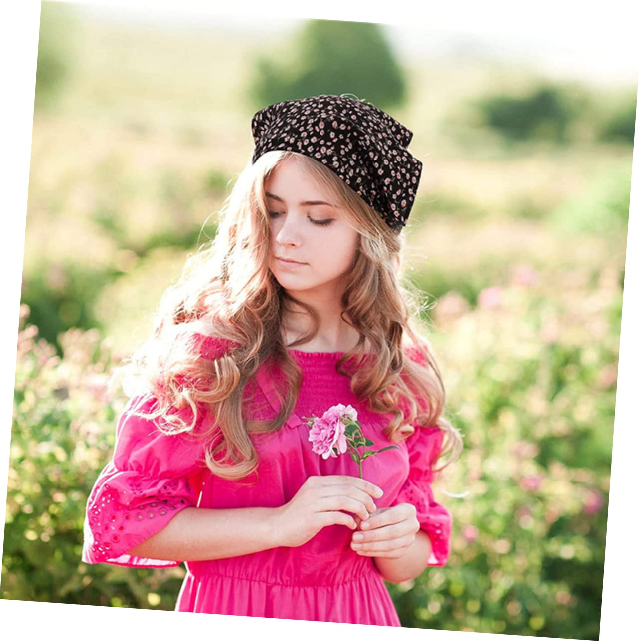 FRCOLOR 30 Piezas Bufanda Triangular Turbantes Para Mujeres Bufanda De Cabeza De Diadema Con Pañuelo Floral Para El Pelo Damas Diademas Hijab De Gasa Pañuelo Para El Pelo Tela