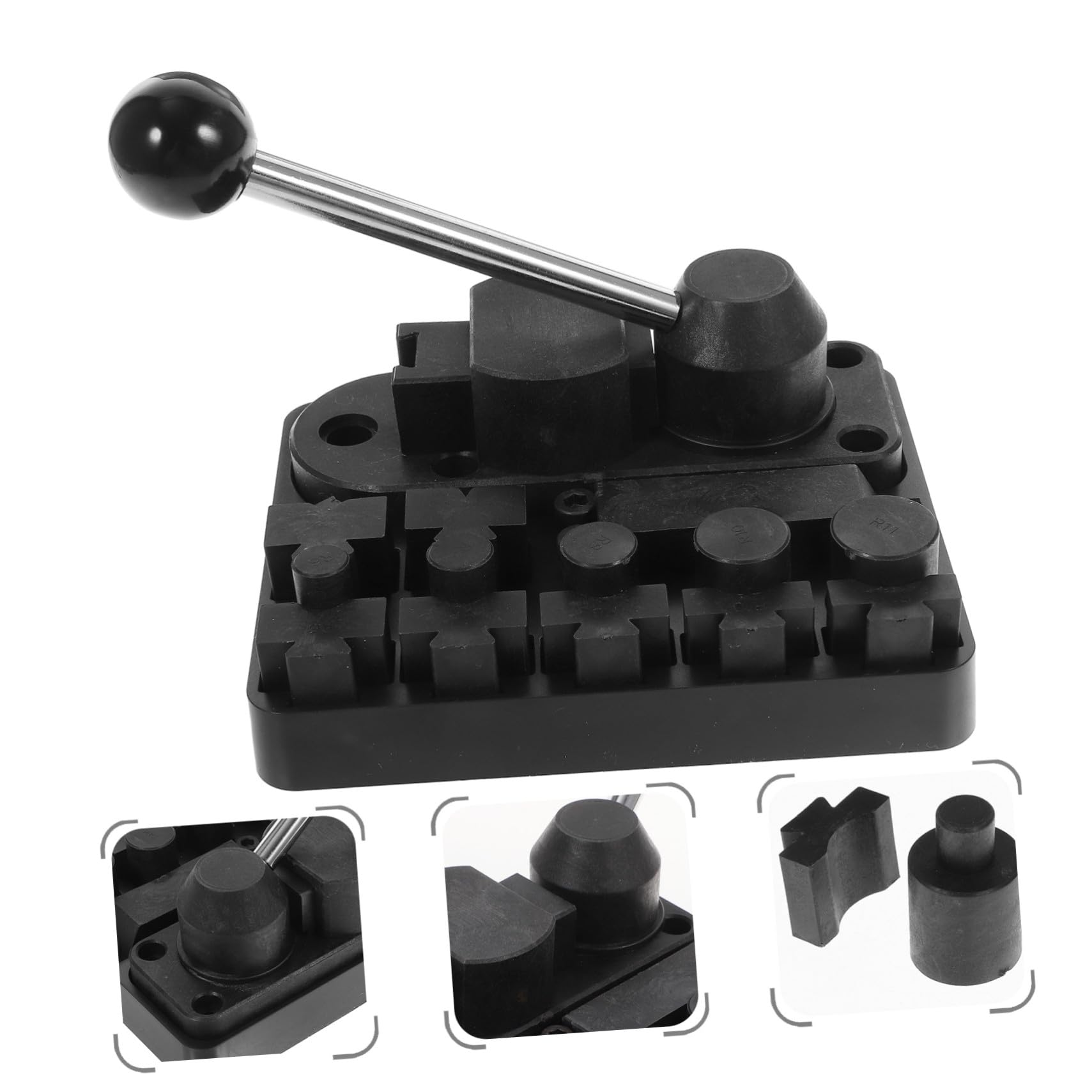 GALPADA Plieuse Bague pour Créateurs Bijoux, 12 à 22mm, Noir ABS