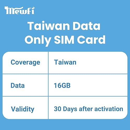 Tarjeta SIM de Taiwán 30Days 16GB, solo datos prepagos tarjeta SIM, requiere activación, tarjeta SIM 3 en 1, nano, micro, estándar, se puede