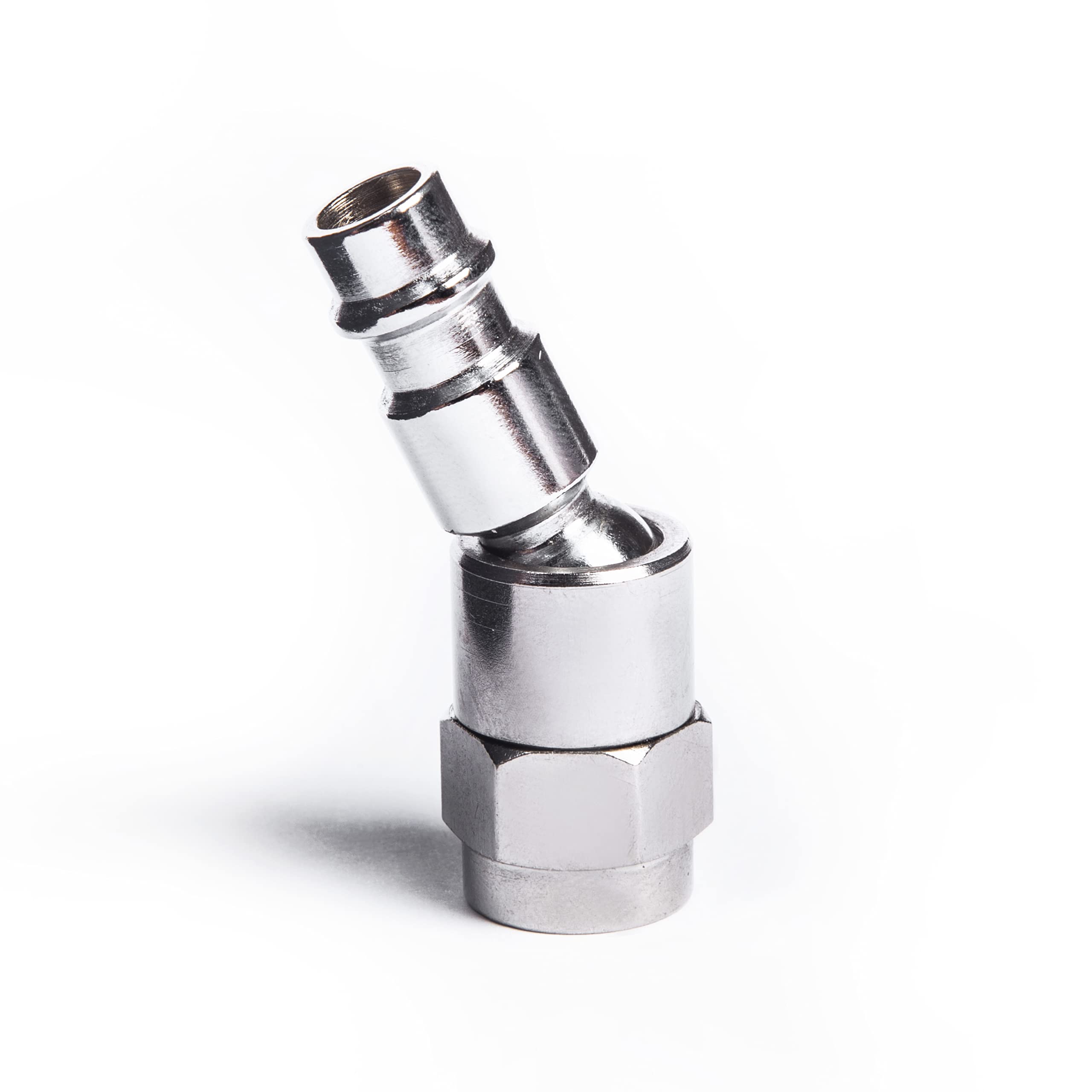 Benbow Raccordo filettato ad aria compressa femmina girevole con raccordo a 360° con tubo di pressione media da 1/4"