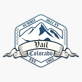 JB Print Vail Ski Resort Colorado Vinyl Decal Sticker Car Waterproof Car Decal Bumper Sticker 5"