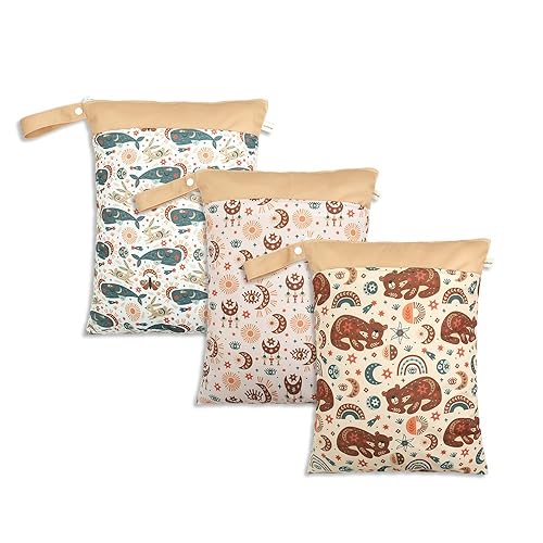 Bolsas húmedas para pañales de tela para bebé, impermeables, reutilizables, lavables, bolsas de viaje, bolsa de gimnasio, piscina, guardería sucia,