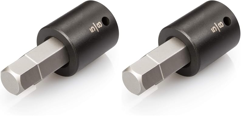 Soquete de impacto com ponta hexagonal TEKTON, encaixe 12,7 mm (1/2 pol.) x 15,9 mm (5/8 pol.), SIB22216, conjunto com 2 peças