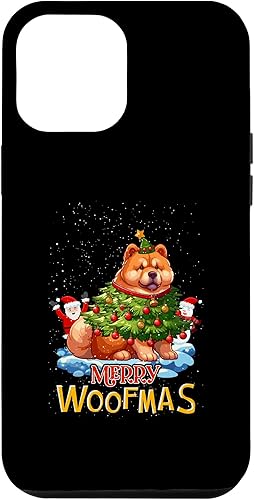 iPhone 15 Plus Chow Chow Merry Christmas Tree Lights Dog X-Mas Dogs Case