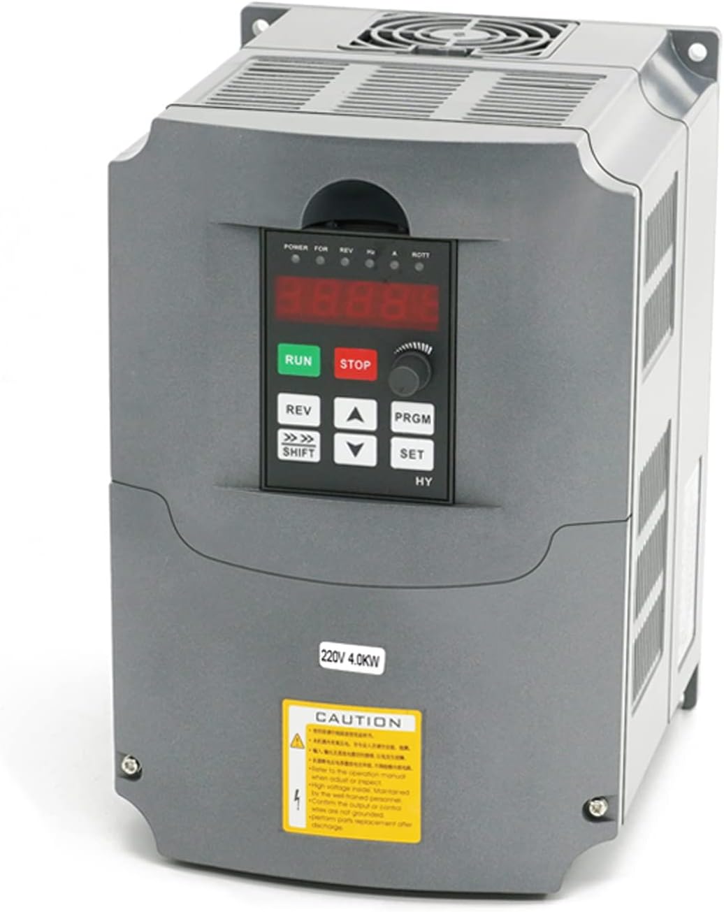 VFD Converter,Variable Frequency Drive,220VAC Single Phase Input to 220V Three Phase,for Motor/Spindle Speed Rotation (HY Series 220v 4kW-5HP Model)