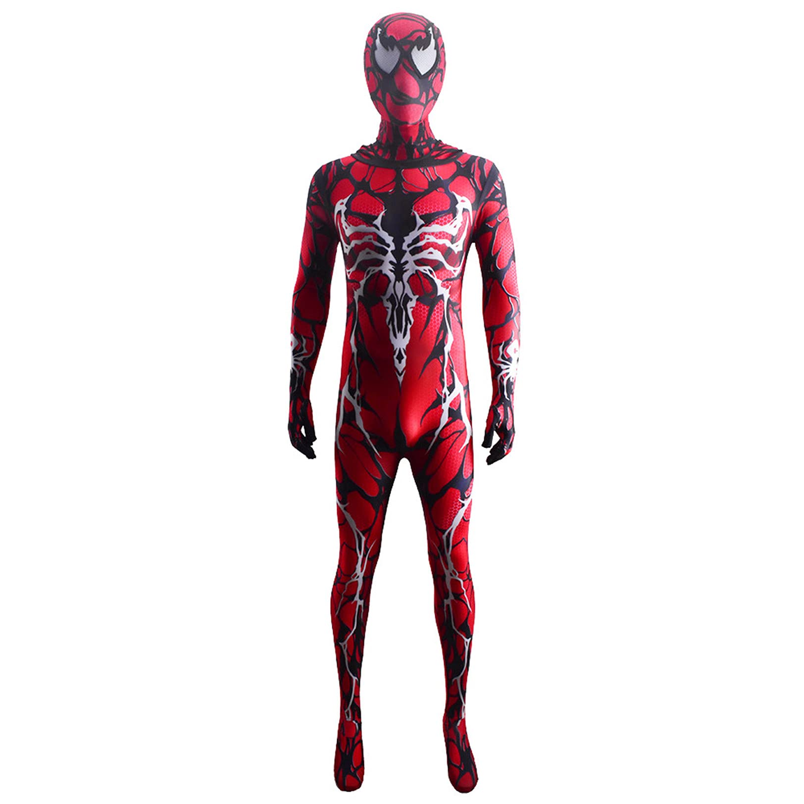 LGYCB Venom Gwen Fusion Cosplay Costume Carnage Queen Spider Hooded Bodysuit Fancy Dress Up Party Supplies Halloween Onesies Halloween Disguise Leotard,bodysuit-Adult S(155~160cm)