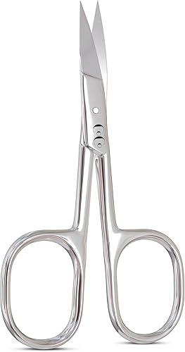 Miniatura 9 de Tijeras pequeñas de aseo – Acero inoxidable de grado médico para viajes y retoques – Punta de seguridad redondeada para nariz, orejas y vello facial