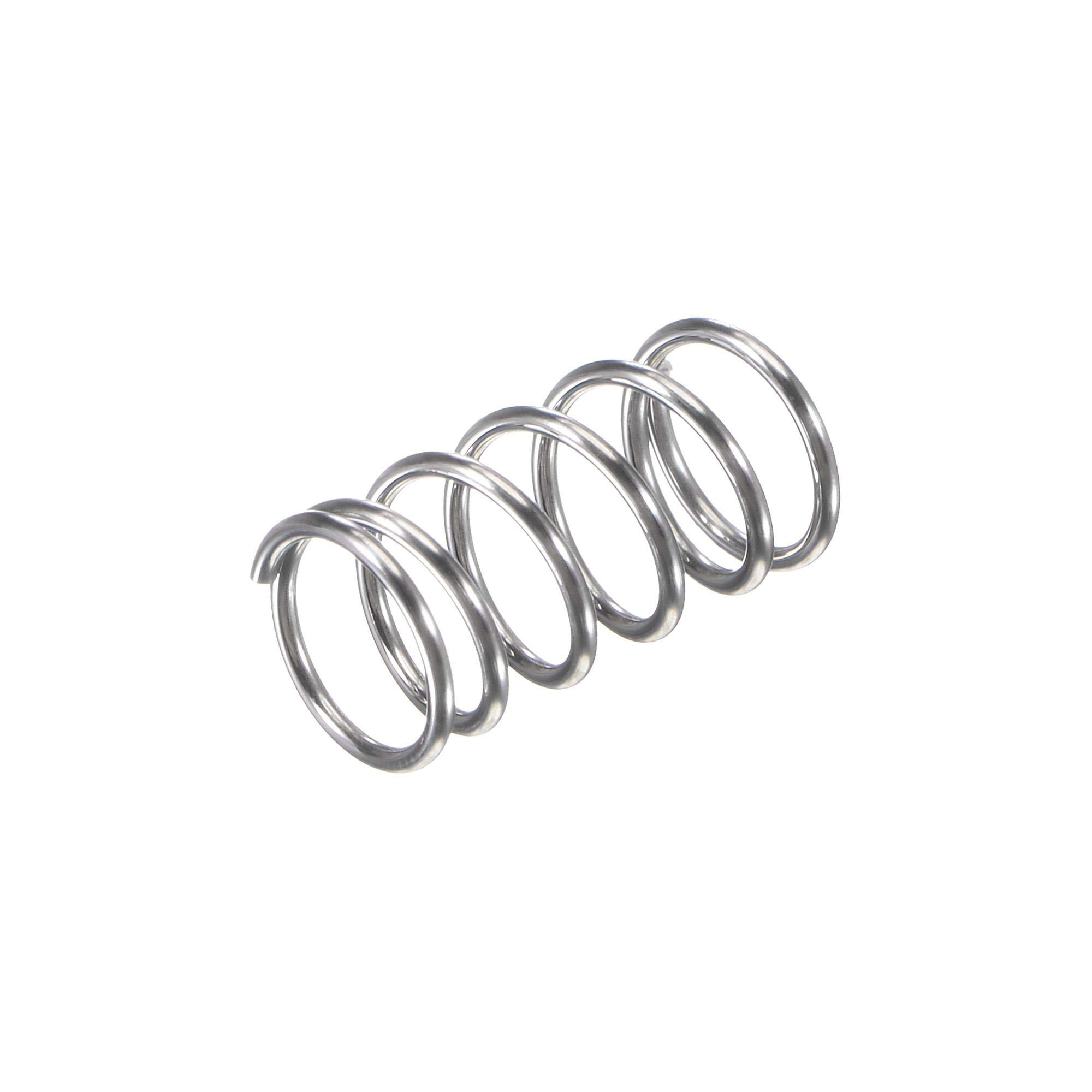 Molle di compressione a molla in acciaio inossidabile 304 Dia.0.3 0.4 0.5 0.6 0.7 0.8-2mm Lunghezza 305mm Per fai da te 304 SUS Molla compressa  13